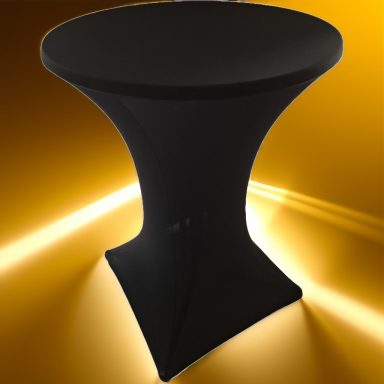 Stehtisch schwarz mit Husse